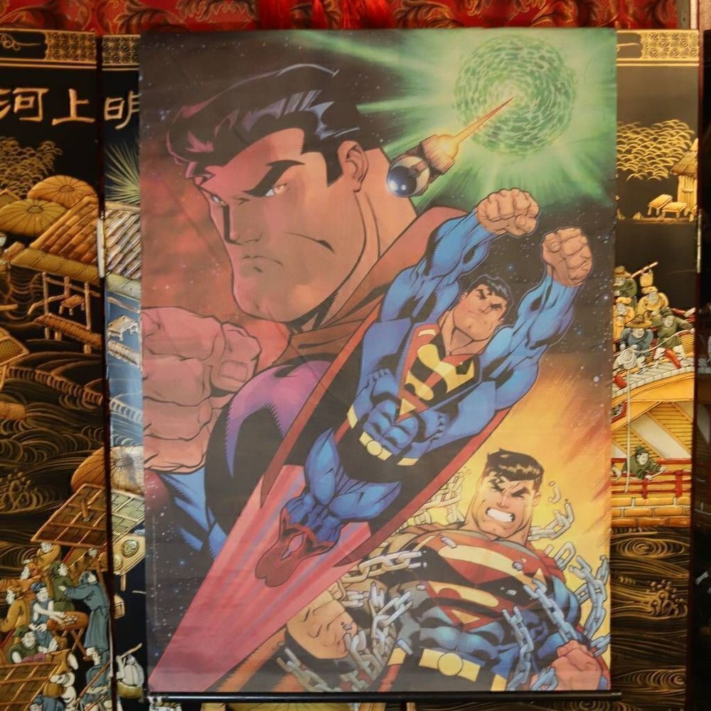 Superman DC Wall Hanging Fabric Banner 26x39